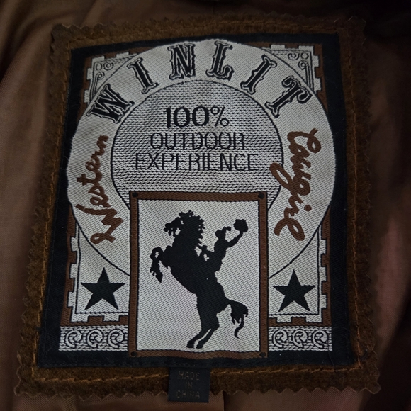 Winlet Western Cowgirl Vintage Fringe Leather Jacket - damaged see pics - Picture 10 of 16